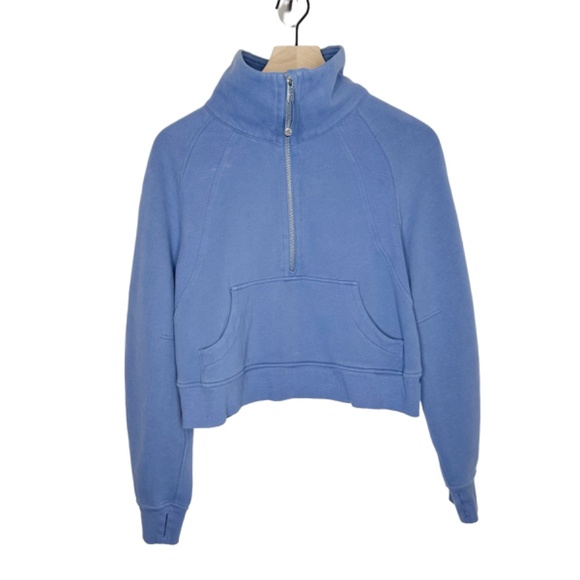 Lululemon Scuba Oversized Funnel Neck Half-Zip in Water Drop, Size XS/S - Picture 3 of 5